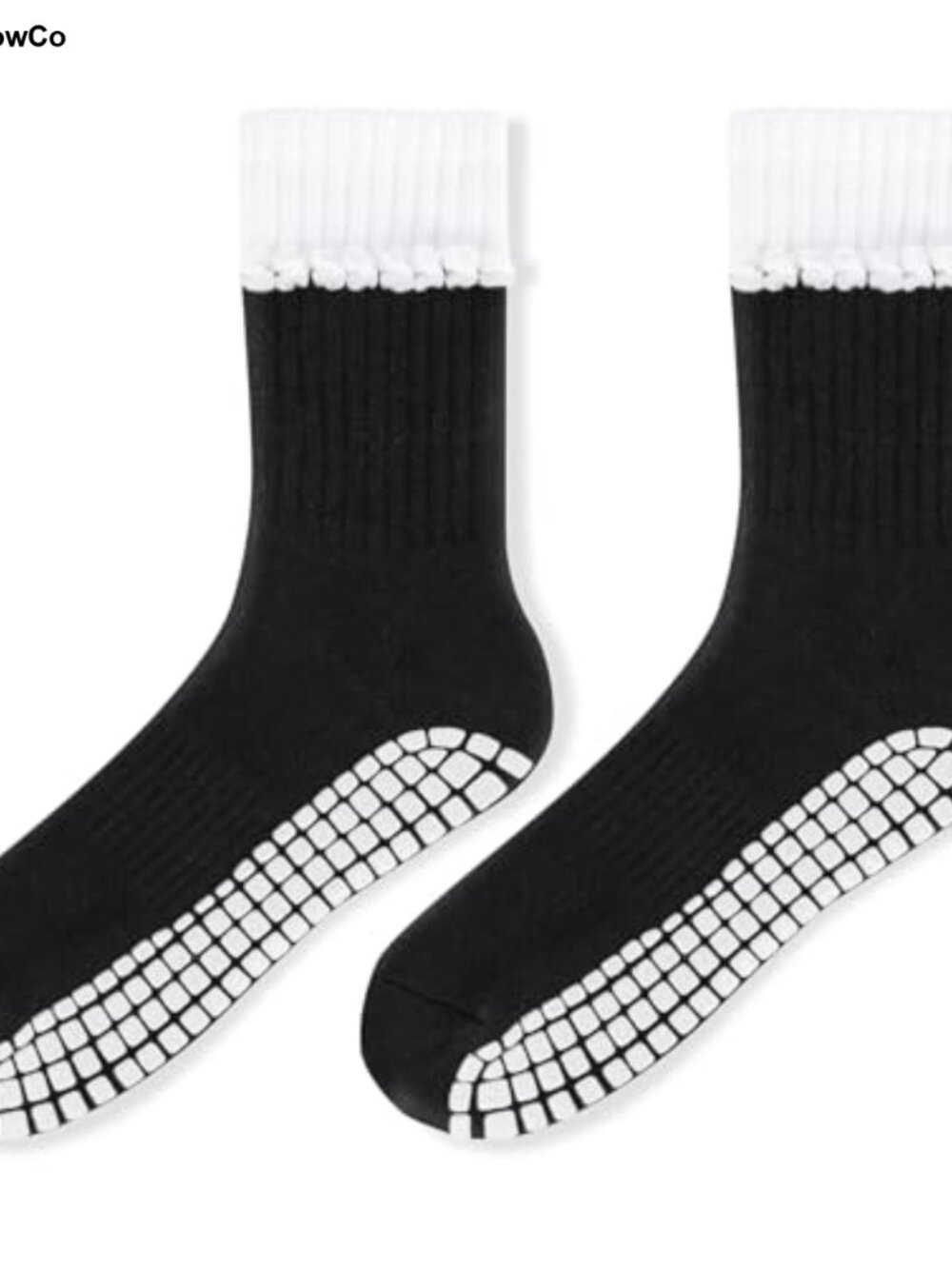 Pilates Grip Socks for Women, Non Slip Yoga Socks with Silicone Grips, Cotton